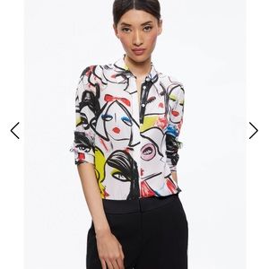 Alice + Olivia X BLAIR Z Willa Placket Top